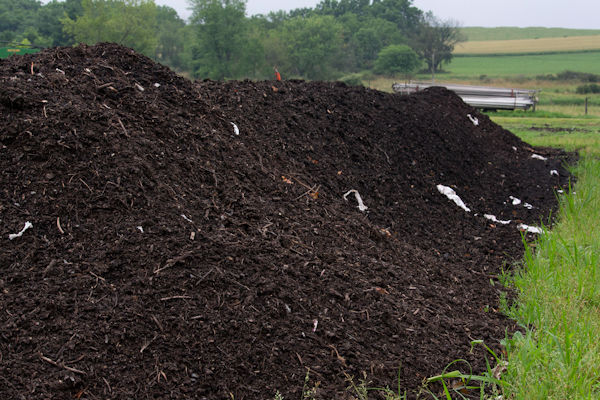 Soil amendments compost pile
